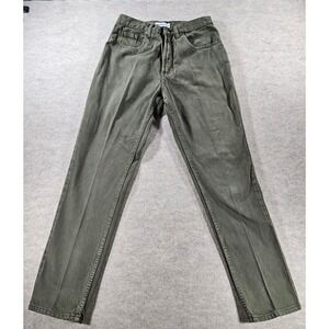 Vintage Canyon River Blues Jeans Womens 9 Olive Green Straight Leg 100% Cotton